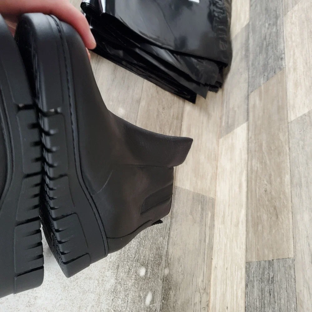 Vionic Uptown Sur Womens Bootie Sz 11 Black Leather Comfort Side Zip Ankle Boots